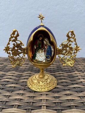 House of Fabergé A King Is Born Nativity Collector Egg Franklin Mint Limited Ed